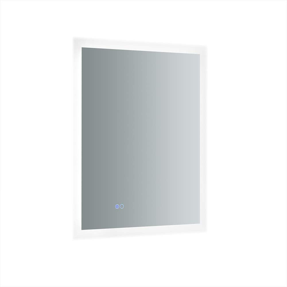 Fresca FMR012430 Fresca Angelo 24" Wide x 30" Tall Bathroom Mirror w/ Halo Style LED Lighting and Defogger