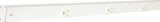 Task Lighting APT72-8W-P-WT 72" APT Series Slim Angle Power Strip, White Finish, White Receptacles