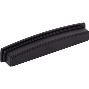 Jeffrey Alexander 141-160MB 160 mm Center Matte Black Square-to-Center Square Renzo Cabinet Cup Pull