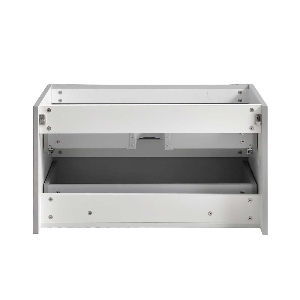 Fresca FCB9032WH Fresca Tuscany 32" Glossy White Wall Hung Modern Bathroom Cabinet