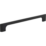 Jeffrey Alexander 286-192MB 192 mm Center-to-Center Matte Black Asymmetrical Leyton Cabinet Pull