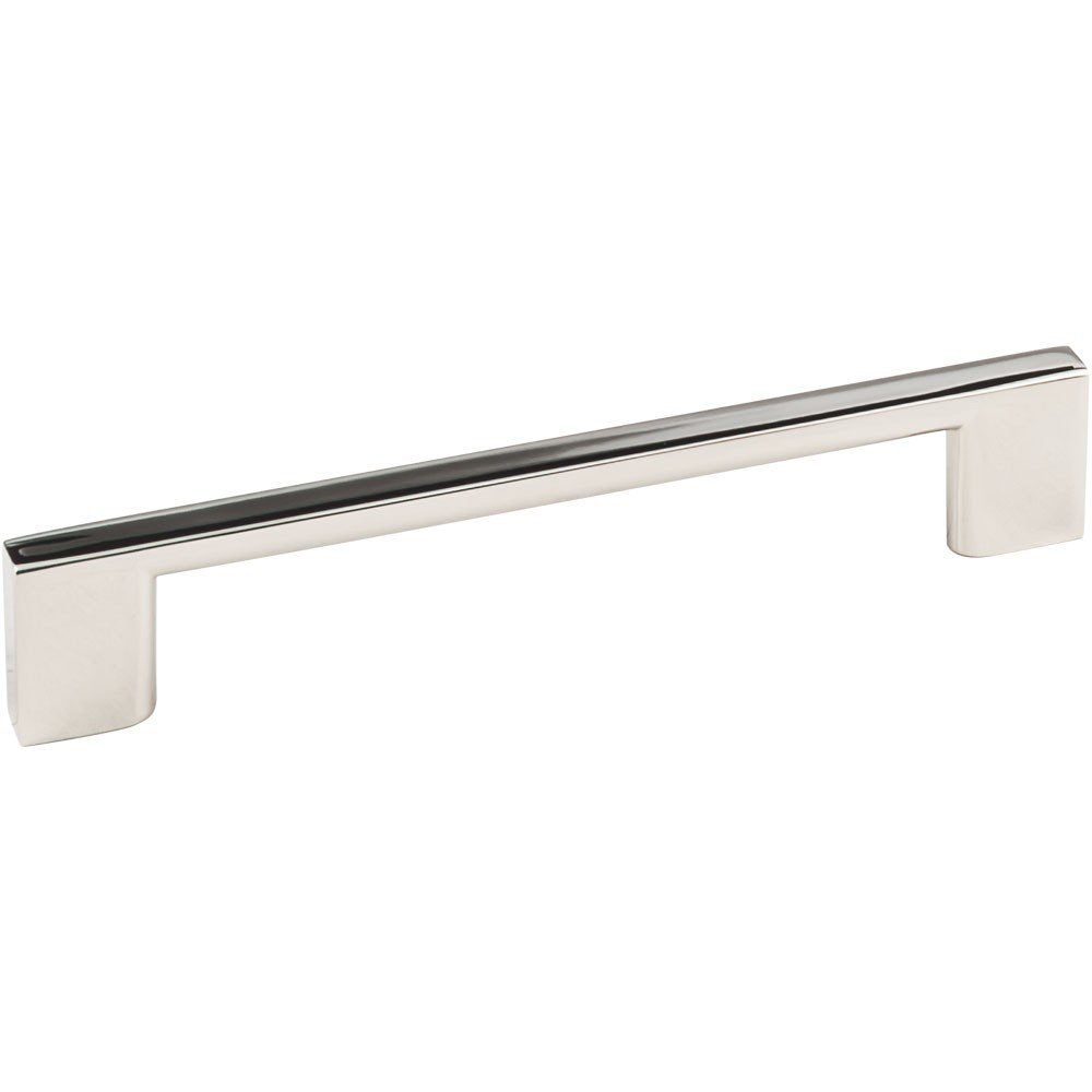 Jeffrey Alexander 635-128NI 128 mm Center-to-Center Polished Nickel Square Sutton Cabinet Bar Pull