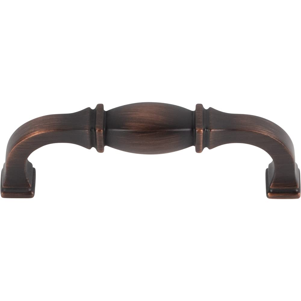 Jeffrey Alexander 278-96DBAC 96 mm Center-to-Center Brushed Oil Rubbed Bronze Audrey Cabinet Pull