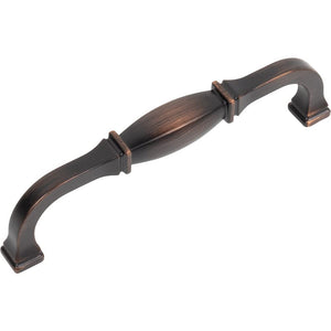 Jeffrey Alexander 278-128DBAC 128 mm Center-to-Center Brushed Oil Rubbed Bronze Audrey Cabinet Pull