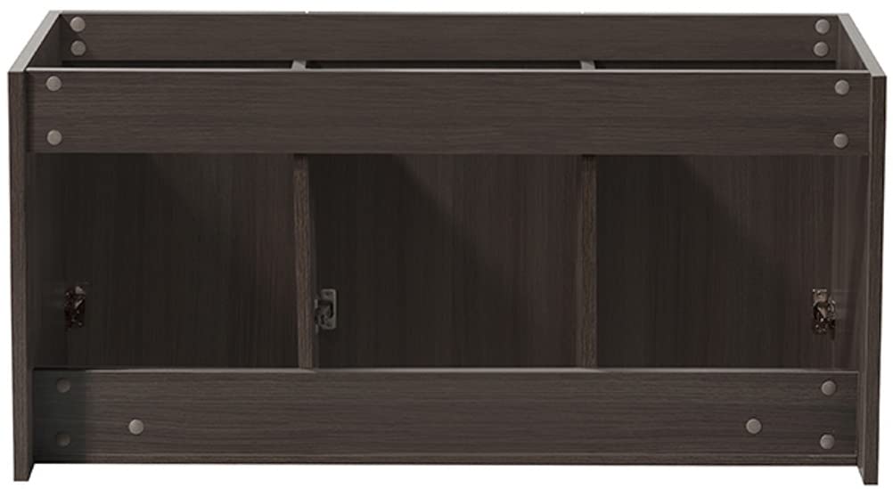 Fresca FCB8092GO-D Fresca Vista 48" Gray Oak Wall Hung Double Sink Modern Bathroom Cabinet