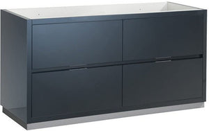 Fresca FCB8460GG Fresca Valencia 60" Dark Slate Gray Free Standing Single Sink Modern Bathroom Cabinet