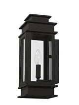 Livex Lighting 2013-01 Transitional One Light Outdoor Wall Lantern from Princeton Collection Finish, Antique Brass