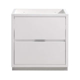 Fresca FCB8430WH Fresca Valencia 30" Glossy White Free Standing Modern Bathroom Cabinet