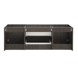 Fresca FCB8360GG-D Fresca Valencia 60" Dark Slate Gray Wall Hung Double Sink Modern Bathroom Cabinet