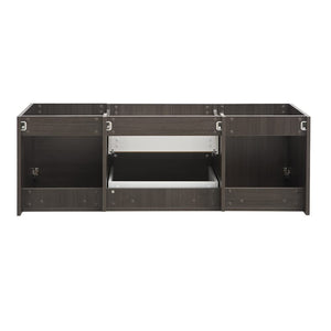 Fresca FCB8360GG-D Fresca Valencia 60" Dark Slate Gray Wall Hung Double Sink Modern Bathroom Cabinet