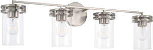 Capital Lighting 148741BN-539 Fuller 4 Light Vanity Brushed Nickel