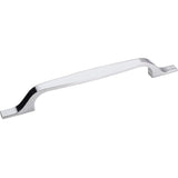 Elements 382-160PC 160 mm Center-to-Center Polished Chrome Square Cosgrove Cabinet Pull