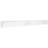 Task Lighting TR42-3WD-P-WT 42" TR Series Angle Power Strip, White Finish, White Receptacles