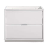 Fresca FCB8436WH Fresca Valencia 36" Glossy White Free Standing Modern Bathroom Cabinet