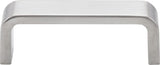Elements 193-3BC 3" Center-to-Center Brushed Chrome Square Asher Cabinet Pull