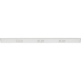 Task Lighting TRS36-3W-WT-LS 36" TR Switch Series Angle Power Strip, Left Switches, White Finish, White Switches and Receptacles