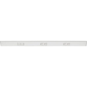 Task Lighting TRS36-3W-WT-LS 36" TR Switch Series Angle Power Strip, Left Switches, White Finish, White Switches and Receptacles