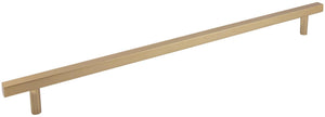 Jeffrey Alexander 845-18SBZ 18" Center-to-Center Satin Bronze Square Dominique Appliance Handle