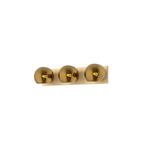 Alora VL548322BGCP WILLOW 22" VL BRUSHED GOLD COPPER GLASS 3X60W E12