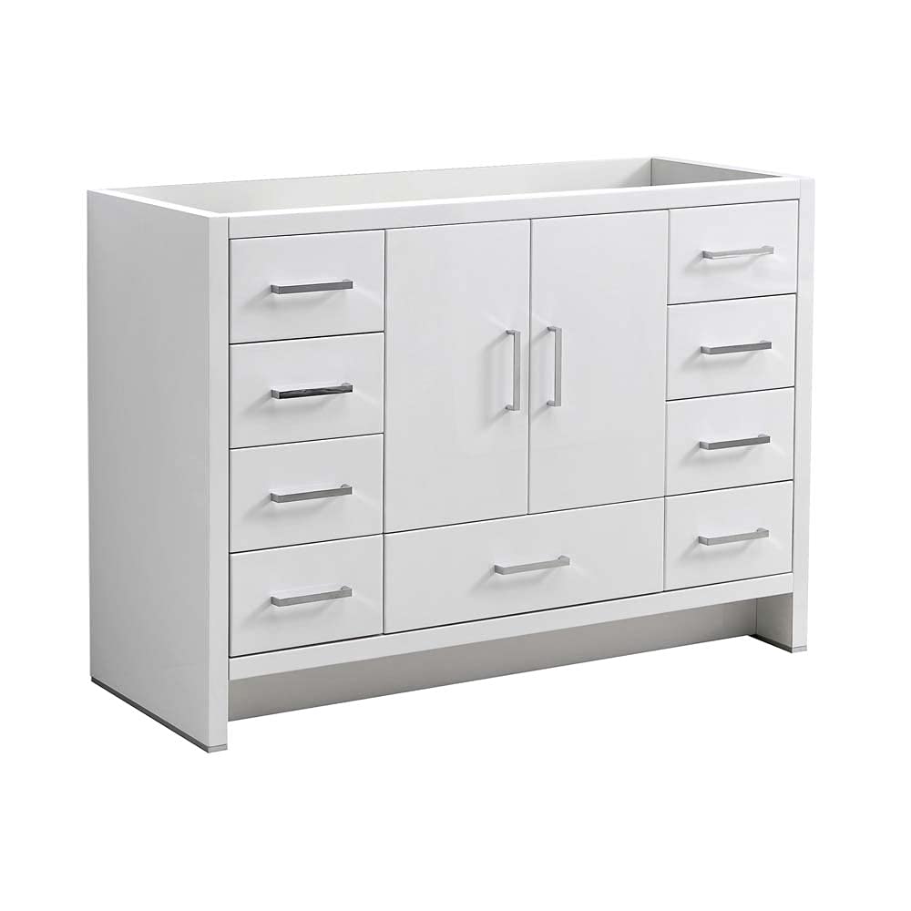 Fresca FCB9448WH Fresca Imperia 48" Glossy White Free Standing Modern Bathroom Cabinet