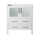 Fresca FCB6230WH Fresca Torino 30" White Modern Bathroom Cabinet