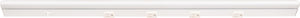 Task Lighting LP30QD10NDWWT30 30-1/2" 1000 Lumen Direct Voltage DV Lighted Power Strip, White Finish, White Receptacles, 3000K Soft White