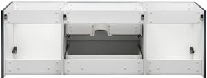 Fresca FCB8360GG Fresca Valencia 60" Dark Slate Gray Wall Hung Single Sink Modern Bathroom Cabinet