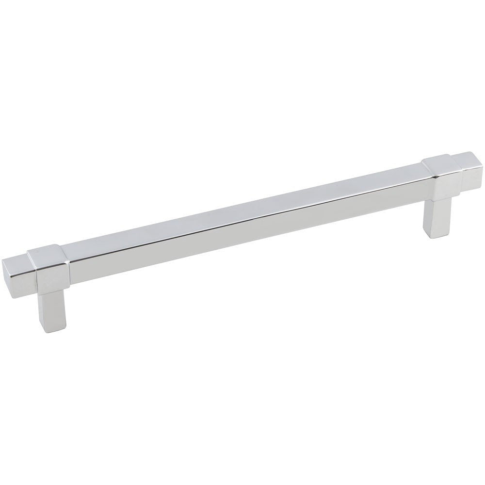 Jeffrey Alexander 293-160PC 160 mm Center-to-Center Polished Chrome Square Zane Cabinet Pull