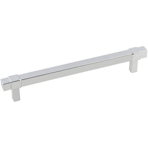 Jeffrey Alexander 293-160PC 160 mm Center-to-Center Polished Chrome Square Zane Cabinet Pull