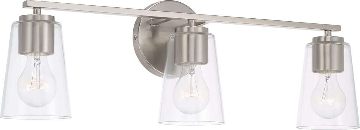 Capital Lighting 148631BN-537 Portman 3 Light Vanity Brushed Nickel