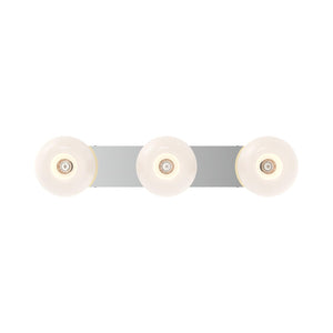 Kuzco VL57532-CH/OP SAMAR 3 HEAD 32" VANITY CHROME TRANSITION OPAL GLASS E26 60WX3