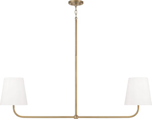 Capital Lighting 849421AD Brody 2 Light Island Aged Brass