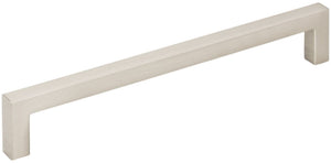 Elements 625-160SN-10 10-Pack of the 160 mm Center-to-Center Satin Nickel Square Stanton Cabinet Bar Pull