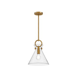 Alora PD412511AGCL EMERSON 11" PENDANT AGED GOLD CLEAR GLASS E26 60W