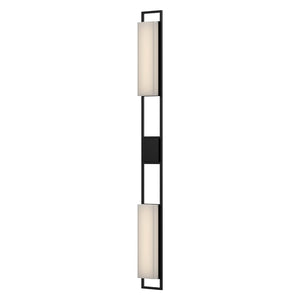 Kuzco EW72560-BK ASPEN 60" EXTERIOR WALL TEXTURED BLACK 120V ELV LED 3000K 90CRI 43W