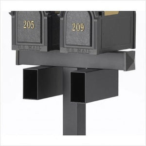 Whitehall 15975 - NEWSPAPER BOX W/BACK PLATE-black