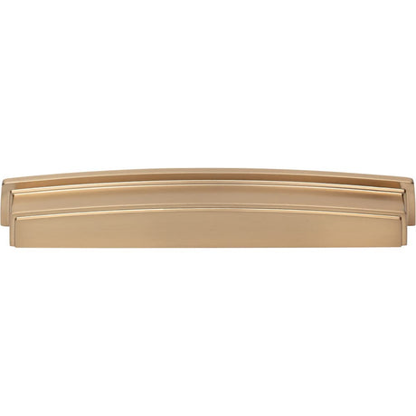 Jeffrey Alexander 141-192SBZ 192 mm Center Satin Bronze Square-to-Center Square Renzo Cabinet Cup Pull