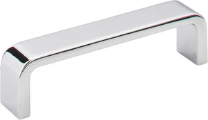 Elements 193-96PC 96 mm Center-to-Center Polished Chrome Square Asher Cabinet Pull
