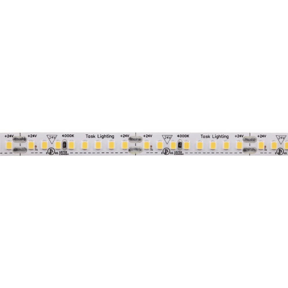 Task Lighting LS400W24V016-40 16 ft 400 Lumens/Ft Single-White 24V Tape Light, Cool White 4000K