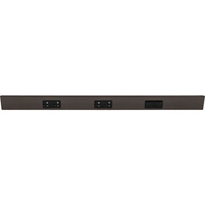Task Lighting TRS30-3B-BZ-RS 30" TR Switch Series Angle Power Strip, Right Switches, Bronze Finish, Black Switches and Receptacles