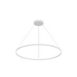 Kuzco PD87748-WH Cerchio 48" Pendant WH Aluminum Extrusion Up Down Duo Canopy 930 TRIAC 120 130W