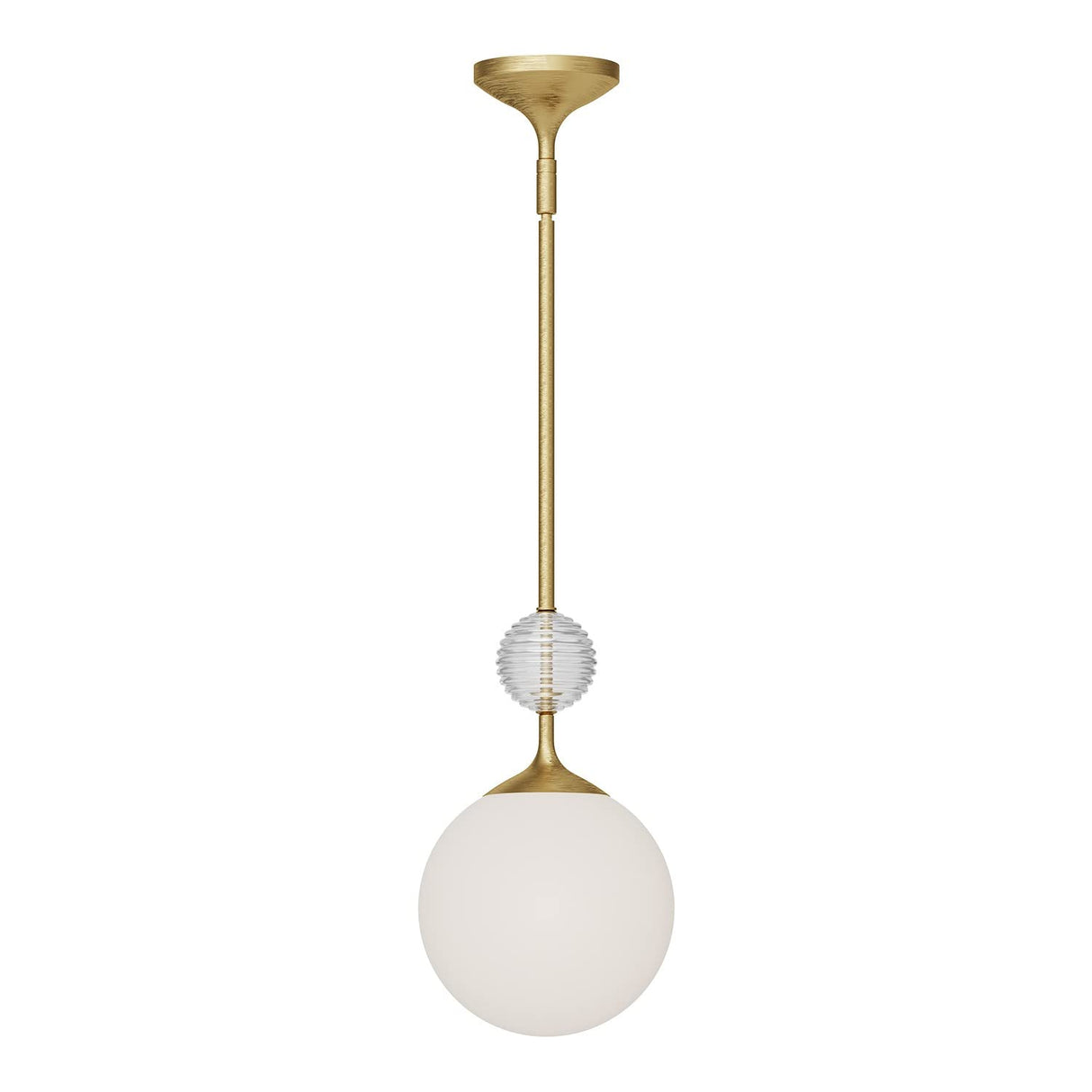 Alora PD415308BGOP CELIA 8" PENDANT BRUSHED GOLD OPAL GLASS E26 60W