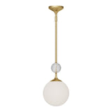 Alora PD415308BGOP CELIA 8" PENDANT BRUSHED GOLD OPAL GLASS E26 60W
