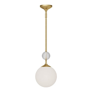 Alora PD415308BGOP CELIA 8" PENDANT BRUSHED GOLD OPAL GLASS E26 60W