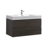 Fresca FCB8342GO-I Fresca Valencia 40" Gray Oak Wall Hung Modern Bathroom Vanity