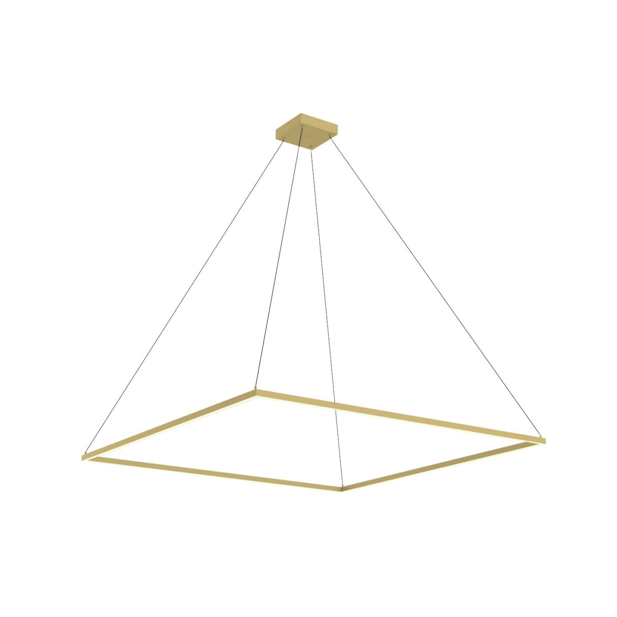 Kuzco PD88160-BG PIAZZA 60" PENDANT BG TEXTURED DOWN ONLY DUO CANOPY 930 TRIAC 120 128W