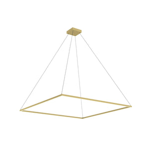 Kuzco PD88160-BG PIAZZA 60" PENDANT BG TEXTURED DOWN ONLY DUO CANOPY 930 TRIAC 120 128W