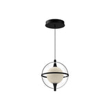 Kuzco PD76708-BK ARIES 8" PENDANT TEXTURED BLACK 120" WIRE 120V TRIAC/ELV LED 3000K 90CRI 10W