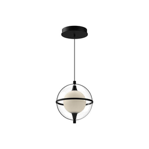 Kuzco PD76708-BK ARIES 8" PENDANT TEXTURED BLACK 120" WIRE 120V TRIAC/ELV LED 3000K 90CRI 10W