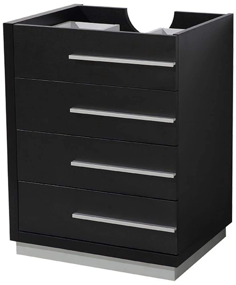 Fresca FCB8024BW Fresca Livello 24" Black Modern Bathroom Cabinet